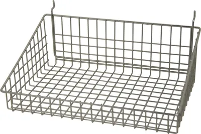 Produktbild von Drahtkorb für Lochplatte | HxBxT 15x42,5x39,5cm | Traglast 20kg | Glanzverzinkt