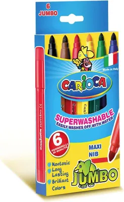 Immagine prodotto di Carioca Jumbo marcatore Extra grassetto Multicolore 6 pz