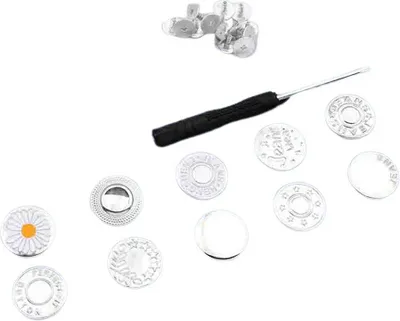 Produktbild von INF Ablösbare Jeansknöpfe, 10er-Pack