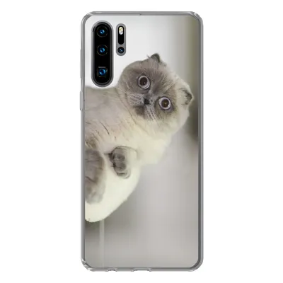 Produktbild von MuchoWow® Handyhülle Schutzhülle Hülle für Huawei P30 Pro Katze - Tier - Wohnzimmer Silikon Softcase Handy Hülle - Schutzdeckel