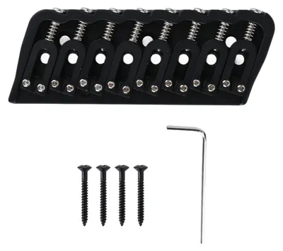 Produktbild von E-Gitarrenbrücke, 8-saitiger Metall-Saitenhalter, Instrumentenzubehör zum Austauschen