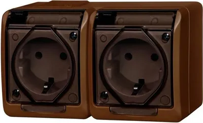 Immagine prodotto di Elektroplast Socket Hermes 2Pl Brown Ip44 0325-06