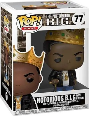 Image de Figurine Funko POP the Notorious B.I.G. 77 the Notorious B.I.G. with Crown Special Edition