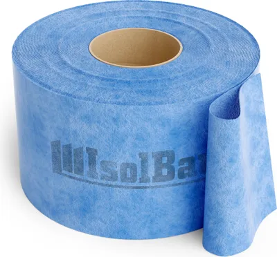 Produktbild von Isolbau Dichtband P3 Blau - 50 m Abdichtband Wasserdichtes Dichtungsband für Sanitär, Dusche, Bad und Fliesen, Balkon und Terrasse, Abdichtung für Innen- & Außenbereich - 120 mm