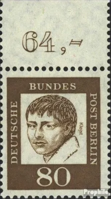 Produktbild von Briefmarken Berlin (West) 1961 Mi 211 Oberrandstück postfrisch Bedeutende Deutsche