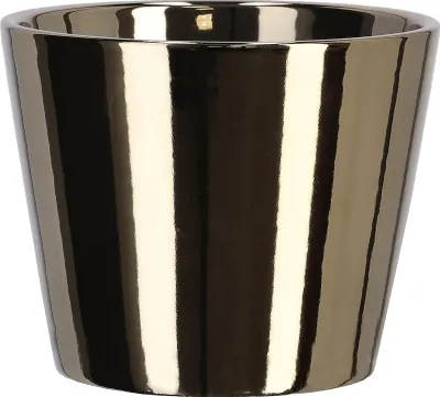 Immagine prodotto di KOTARBAU® Piccolo vaso da fiori in Vetroceramica ⌀ 11 cm Smaltato oro lucido