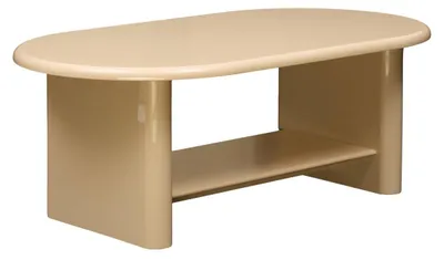 Produktbild von Ovaler couchtisch „douglas“, 60 x 110 cm, beige - Atmosphera créateur d'intérieur