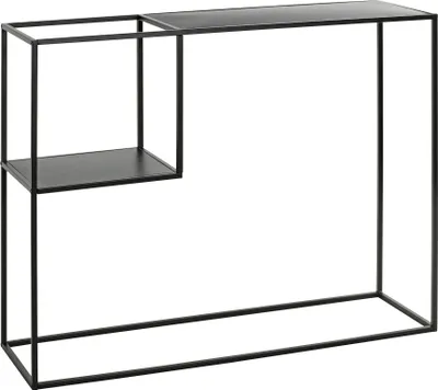 Produktbild von HAKU Konsole Nachtkonsole Beistelltisch schwarz - Metall, B/H/T: 100x80x30 cm
