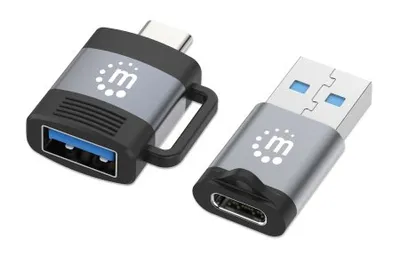 Immagine prodotto di Manhattan 356329 MANHATTAN 2er Set USB-C auf USB-A & USB-A auf USB-C-Adapter