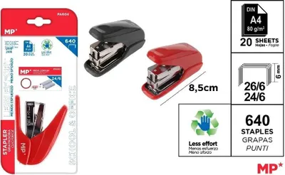Immagine prodotto di Cucitrice grande 60% di sforzo in meno 24/6 + punti MIX