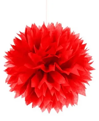 Dekorative Bälle, 2er-Set, rot, Ø 42 cm