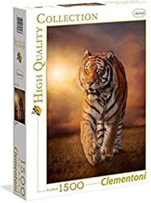 Produktbild von Clementoni High Quality Collection Puzzle Tiger, 1500 Teile, Karton, Mehrfarbig, 59,2 x 84,3 cm, ab 14 Jahren, recycelte Materialien