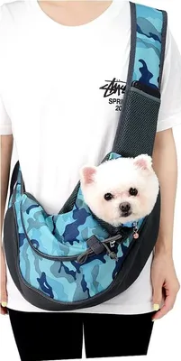 Produktbild von Ariko Hundeträger - Rucksack - Tragetasche - Hunderucksack - Hundeträger - auch für Ihre Katze - Blau - L