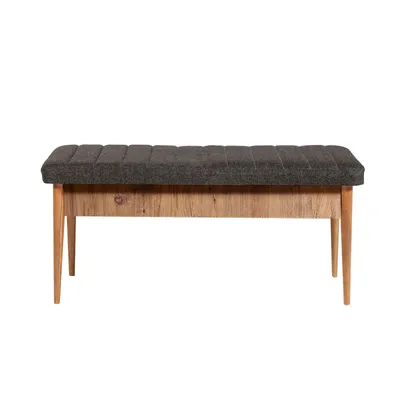 Immagine prodotto di Skye Decor, panca Vina antracite, Atlantic, panca, pino atlantico, pannelli truciolari rivestiti al 100% in melamina, 110 x 40 x 48 cm