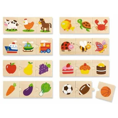 Image de Viga Toys puzzle en bois 24 éléments