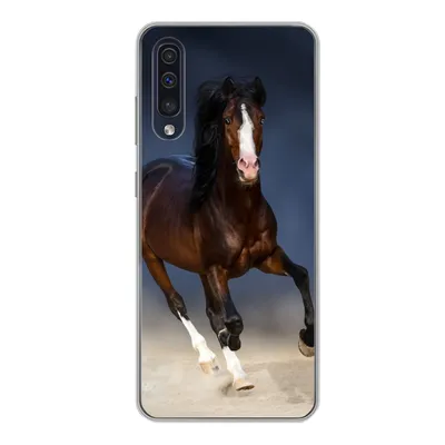 Produktbild von MuchoWow® Handyhülle Schutzhülle Hülle für Samsung Galaxy A50 Pferde - Tiere - Sand Silikon Softcase Handy Hülle - Mobiltelefonhülle