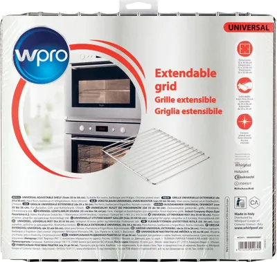 Zdjęcie produktu dla Wpro C00385607, Siatka, Uniwersalne, Metal, Piekarnik, Srebrny, 320 mm