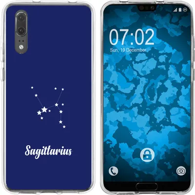 Produktbild von PhoneNatic Case kompatibel mit Huawei P20 Silikon-Hülle SternzeichenSagittarius M5