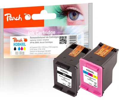 Productafbeelding van Peach PI300-808 Peach Patrone HP Nr.304XL          MultiPack       REM,KOM