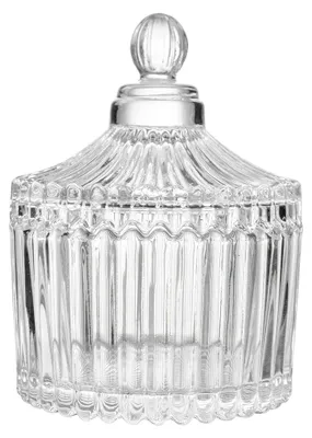 Image de Clayre & Eef Verre à provisions Ø 7x9 cm Verre transparent
