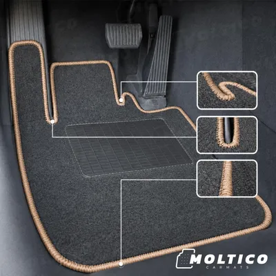 Produktbild von Velours Fußmatten Set Automatten BEIGE passend für: Bmw 3 E36 Coupé 1990-1999