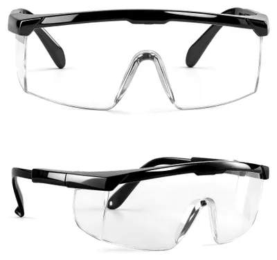 Sicherheitsbrille 2er-Pack, Anti-Beschlag, kratzfest, verstellbar