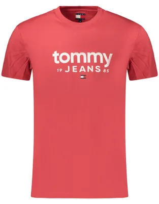 Zdjęcie produktu dla TOMMY HILFIGER Herren-T-Shirt mit kurzen Ärmeln, Rot