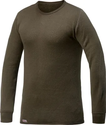 Produktbild von Woolpower Crewneck 200 Rundhalshemd / Merino Shirt Langarm Pine Green Größe S