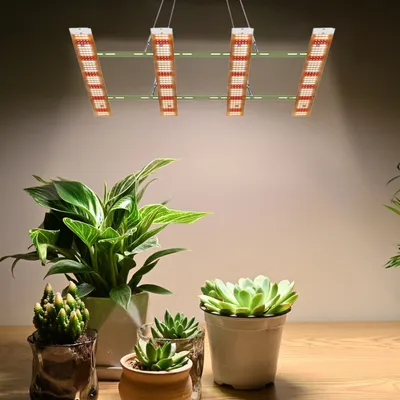 Obrázek produktu pro Rostlinná lampa s plným spektrem 160 W, 624 LED diod, pásová LED osvětlení pro pokojové rostliny, odnímatelná