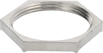 Immagine prodotto di WISKA, dado di raccordo schermato PG16x1,41, modello GEMV-16, esagonale, in ottone (CuZn) nichelato, colore argento - 1 pezzo