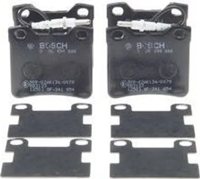 Produktbild von 1 BOSCH Bremsbeläge Bremsklötze HINTEN 0 986 494 000