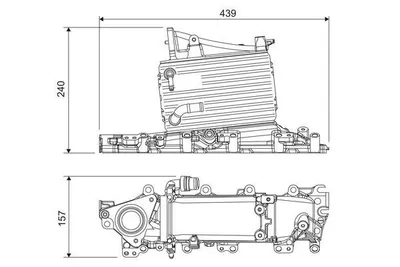 Produktbild von VALEO 818684 Ladeluftkühler LLK für AUDI A4 Avant (8K5, B8) Turbo Intercooler