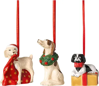 Zdjęcie produktu dla Villeroy & Boch Nostalgic Ornaments: Ornamente Hunde Set 3tlg. 8cm
