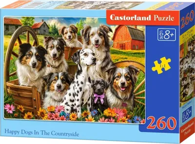 Zdjęcie produktu dla Puzzle 260 elementów Happy Dogs In The Countryside B-27699-1