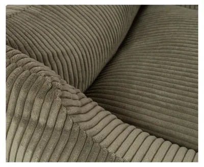 Immagine prodotto di Cuccia per cani Knuffelwuff in velluto a coste con carattere intrecciato a mano Olivia XXL 120 x 85 cm Khaki