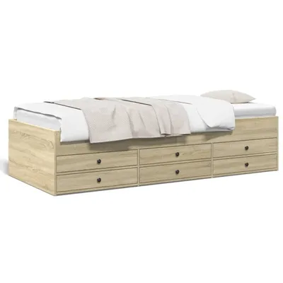 Produktbild von VidaXL 3280869, Sofabett, Eiche, Holz, 2030 mm, 1015 mm, 455 mm