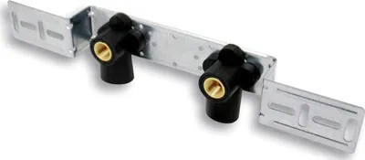 Productafbeelding van ROTH WERKE Wandplaatset, 17 mm x 1/2" (binnendraad), hartafstand 153 mm, type I/SE, 1 stuk.