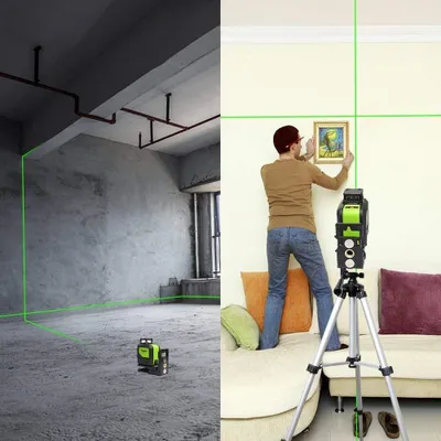 Produktbild von Kreuzlinienlaser 360 Grad - Grüne Laserlinie für präzise Messungen