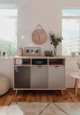 Image de Sideboard >Epik< in Elegance Endgrain - 120x88x40cm (BxHxT)