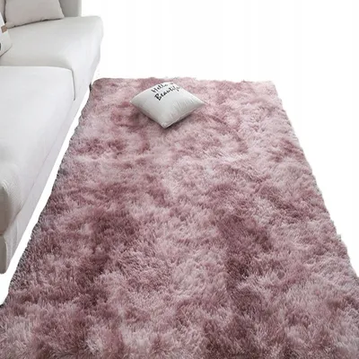 Zdjęcie produktu dla Dywan Różowy Pluszowy Mięciutki Shaggy Rabbit Włochacz 120X170 Cm Gruby Xl