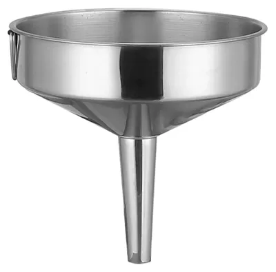 Edelstahltrichter 10,2 cm mit Klappgriff, silber