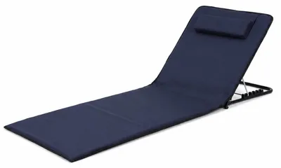 Zdjęcie produktu dla Lekki, składany krzesło plażowe z oparciem, 156 cm
