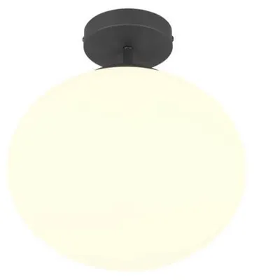 Image de Suspension FOMENTO blanc et noir, 1xE27x15W, verre, dimensions : 33x30x30 cm, IP20, Trio