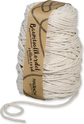 Produktbild von XXL Baumwollkordel "5 mm", 80 m, 500 g Natur