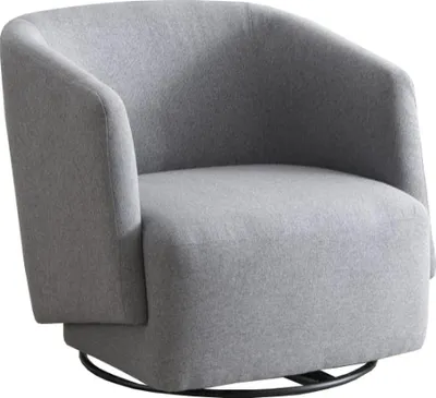 Zdjęcie produktu dla Kondela Designerski fotel obrotowy Rodon - szary