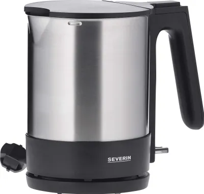 Zdjęcie produktu dla Severin WK 3409, 1,7 l, 2200 W, Czarny, Stal nierdzewna, Plastik, Stal nierdzewna, Wskaźnik poziomu wody, Zabezpieczenie przed przegrzaniem