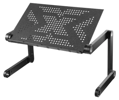 Produktbild von Deltaco DELO-0305, Laptop- & Tablet-Ständer, Schwarz, Aluminium, 40 - 480 mm, 420 mm, 270 mm