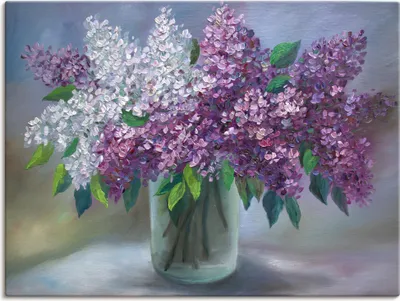Produktbild von ARTland Leinwandbild Flieder Größe: 40x30 cm