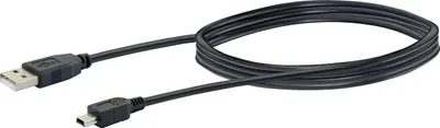 Produktbild von Schwaiger CK1521 533, 1 m, USB A, Mini-USB B, USB 2.0, Männlich/Männlich, Schwarz