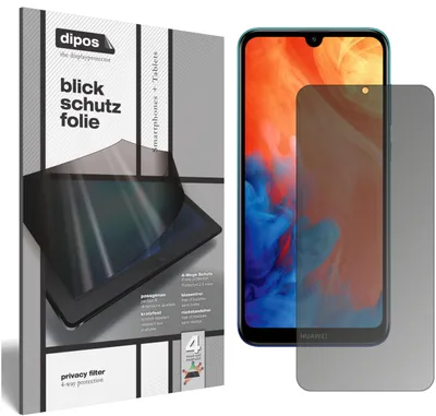 Produktbild von Huawei Y7 (2019) Blickschutzfolie matt Schutzfolie Folie Display Schutz dipos